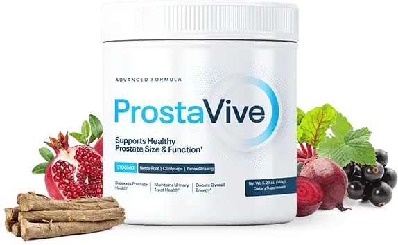 ProstaVive Bottle With Ingredients